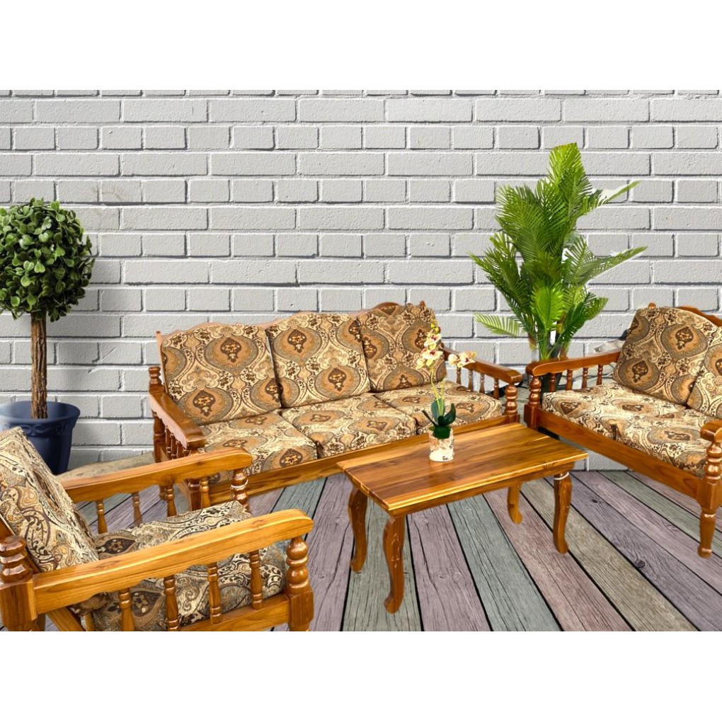 Solid Teak Living Room Set-  Persian Design